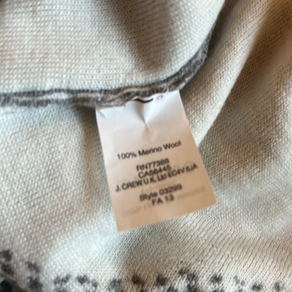 J Crew Merino Wool Printed Crewneck Sweater - Picture 5 of 5